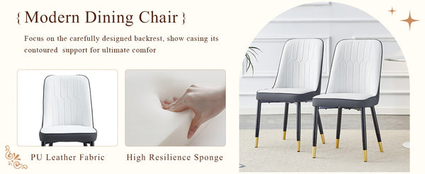 English Elm Table And Chair Set: Modern Black Wood-Grain Dining Table With 4 Stylish Spliced Chairs For Comfort W1151S04177-GIGA