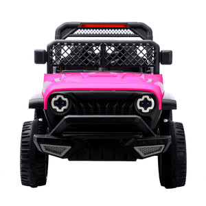 English Elm Ride on Electric Kids Car 12v Luxury Toy with Remote Control Swing and Led Lights Pink W1760P358703
