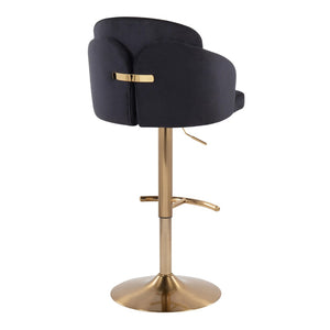 English Elm Fixed-height Swivel Counter Stools with Faux Leather Seats and Chrome Footrest Set of 2 Black B202S02178