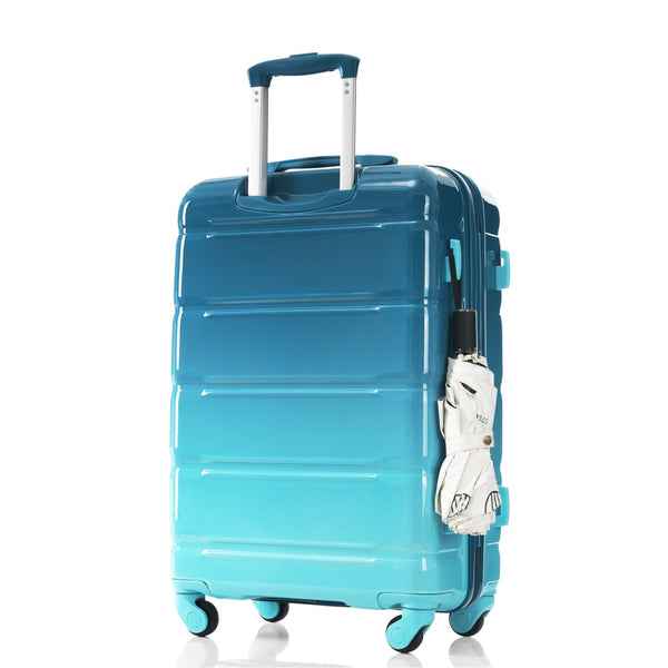 English Elm Luggage 3 Piece Hardshell Set Abs Pc Spinner Wheels Usb Port Carry on Travel N726P264892C
