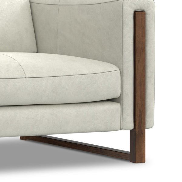 English Elm Richard 83-Inch Eco-Conscious Sofa: Luxurious Semi-Aniline Leather, Spacious Comfort & Easy Care B136P364300-GIGA