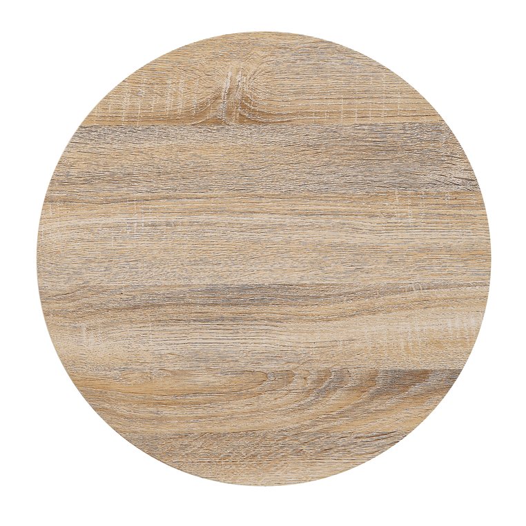 English Elm Otith Glossy White Accent Table with Drawer and Display Shelf — Modern Round Utility Piece B2726P243239