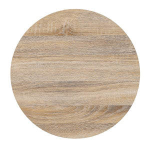 English Elm Otith Glossy White Accent Table with Drawer and Display Shelf — Modern Round Utility Piece B2726P243239