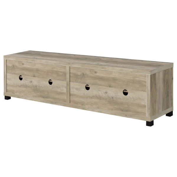 English Elm Arnaud Matte Black 3 Piece Entertainment Center with Media Towers for Living Room B062S01766