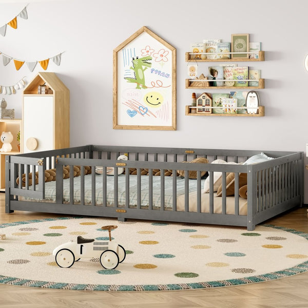 English Elm Twin Xl White Iron Loft Bed with Guardrails and Ladder for Dorm or Teen Room W1580P433579