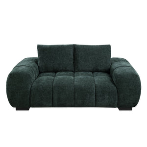 English Elm Ferrand Plush Chenille Sofa with Pocket Coil Seating, Sturdy Wood Frame for Luxurious Comfort Green 74.5 L x 41.8 W x 14.97 H B2726P241753
