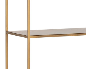 Sunpan Eiffel Bookcase - Stylish Iron Storage Solution for Living Spaces, Office, and Modern Decor Extra Large - 60W x 12D x 77H