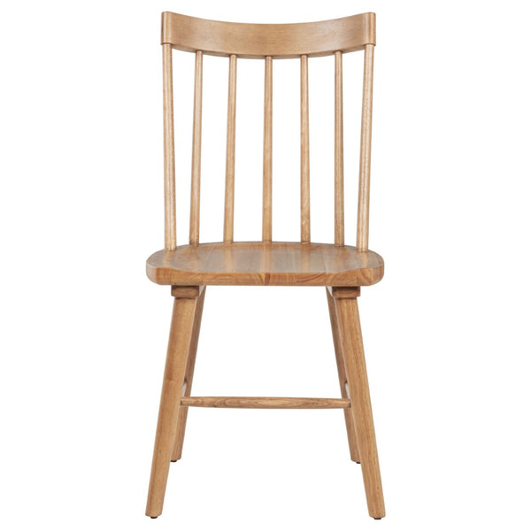 English Elm Carlos Windsor Spindle Back Rubberwood Dining Chairs Ergonomic Set of Two Natural B062P447841