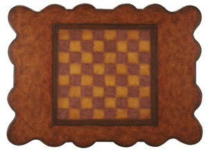 Butler Specialty Bianchi Rectangular Wood Game Table With Hand-carved Details And Reversible Chess-backgammon Top Medium Brown Mdf,Resin,Lauan Wood,Wrought Iron 464070-butler