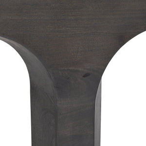Crestview Collection Contemporary Console Table - Bold Architectural Design With Arched Base, Solid Mango Wood Finish Black Solid Wood Cvfnr4824