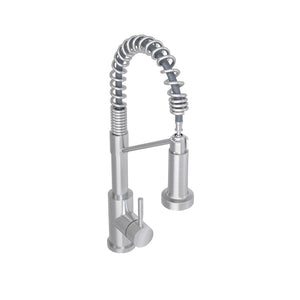 English Elm Bothwa Pull Down Kitchen Faucet with Stainless Steel Spout and Ceramic Cartridge Control Brushed Nickel B2724P262354