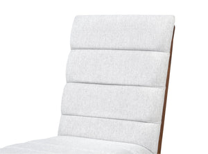 English Elm Walnut Tufted Upholstery Dining Chairs Set of 2 – Ergonomic High-Density Foam, Durable Stitching, Compact Elegance N842P299015B