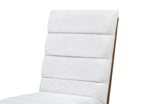 English Elm Walnut Tufted Upholstery Dining Chairs Set of 2 – Ergonomic High-Density Foam, Durable Stitching, Compact Elegance N842P299015B