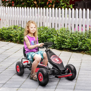 English Elm Aosom 24v Electric Go Kart Ride on Toy with Drifting Dual Motor and Adjustable Seat W2225P229174