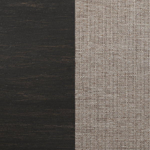 English Elm Kavita Charcoal Wood Dining Side Chair Set of 2 — Mango Oak Grain Finish, Foam-Padded Light Brown Upholstery Comfortable Elegance B062P299889