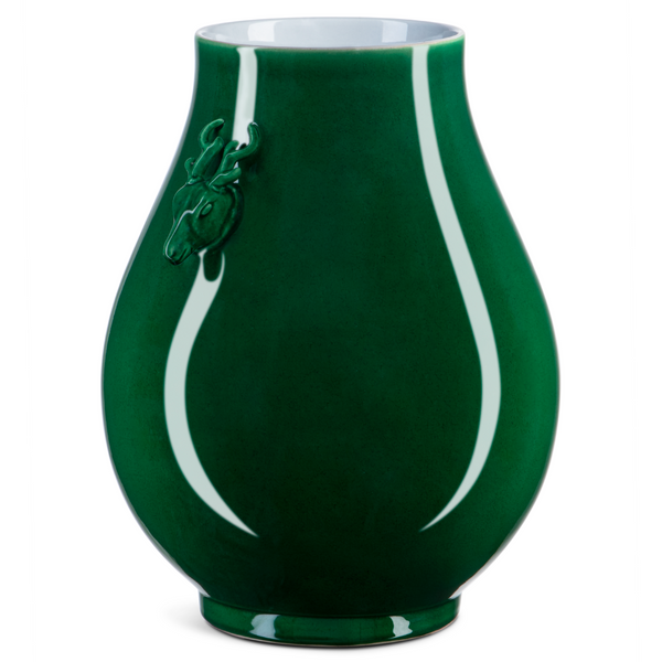 Deer Ears Vase - Exquisite Handcrafted Porcelain in Rare Blue, Perfect for Elegant Home Decor Accents