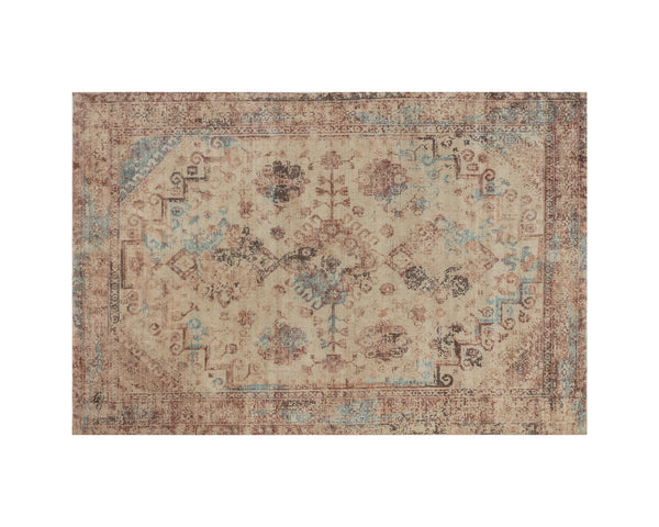 Sunpan Zagora Loom-Knotted Rug - Luxuriously Soft Viscose, Artisan Crafted with Unique Patterns for Your Home Rust