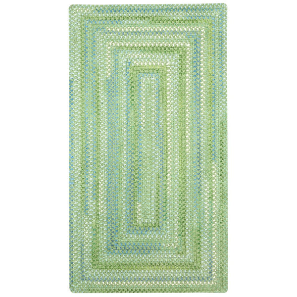 Capel Rugs Sailor Chenille Braided Design Mat - Refreshing Cotton Blend For Cool Summer Vibes And Style Sea Monster Green 95% Cotton,5% Polyester 0470qs00240800200