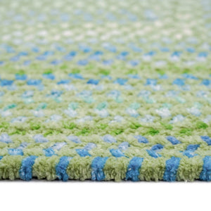 Capel Rugs Sailor Chenille Braided Design Mat - Refreshing Cotton Blend For Cool Summer Vibes And Style Sea Monster Green 95% Cotton,5% Polyester 0470qs00240800200