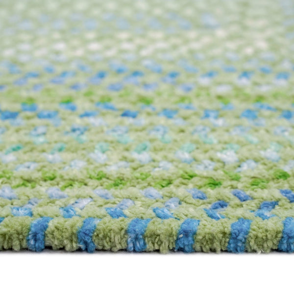 Capel Rugs Sailor Chenille Braided Design Mat - Refreshing Cotton Blend For Cool Summer Vibes And Style Sea Monster Green 95% Cotton,5% Polyester 0470qs00240800200