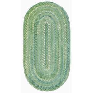 Capel Rugs Sailor Chenille Braided Design Mat - Refreshing Cotton Blend For Cool Summer Vibes And Style Sea Monster Green 95% Cotton,5% Polyester 0470vs00240036200