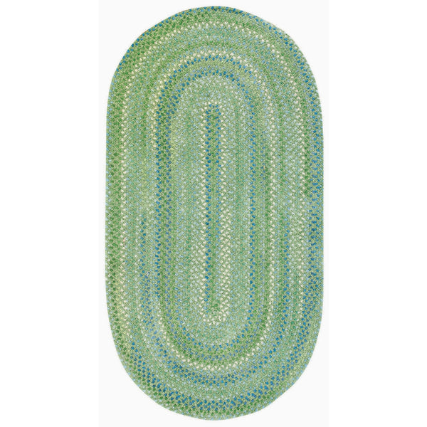Capel Rugs Sailor Chenille Braided Design Mat - Refreshing Cotton Blend For Cool Summer Vibes And Style Sea Monster Green 95% Cotton,5% Polyester 0470vs00240036200