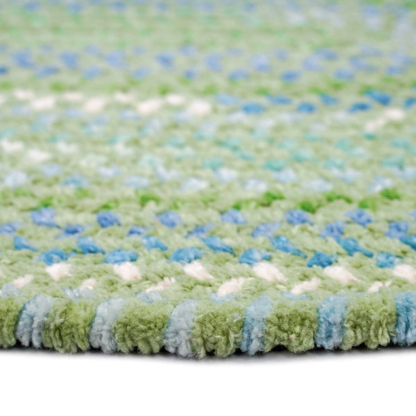Capel Rugs Sailor Chenille Braided Design Mat - Refreshing Cotton Blend For Cool Summer Vibes And Style Sea Monster Green 95% Cotton,5% Polyester 0470vs00240036200