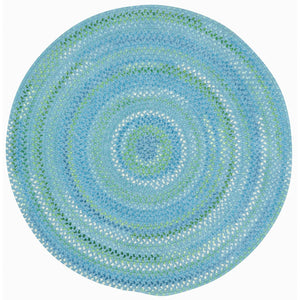 Capel Rugs Sailor Chenille Braided Design Mat - Refreshing Cotton Blend For Cool Summer Vibes And Style Deep Blue Sea 95% Cotton,5% Polyester 0470cs0036400