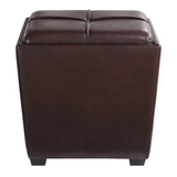 OSP Home Furnishings Rockford Storage Ottoman Cocoa