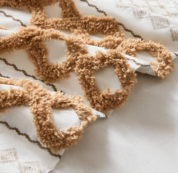 English Elm 1 Cotton Printed Window Panel Chenille Stripe Lined Bohemian Farmhouse Curtain B035P496604