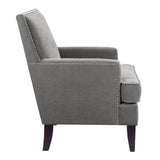 Madison Park Colton Transitional Track Arm Club Chair FPF18-0160 Grey