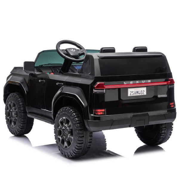 English Elm Lexus Gx550 Two Seat Kids Ride on with 24v Power Remote Control and Suspension Black W1578P416226