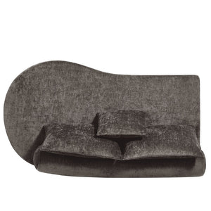 English Elm 138.6" Curved Modular Sectional Sofa Low Profile High Density Foam Living Room Lounge Light Brown N767P366006L