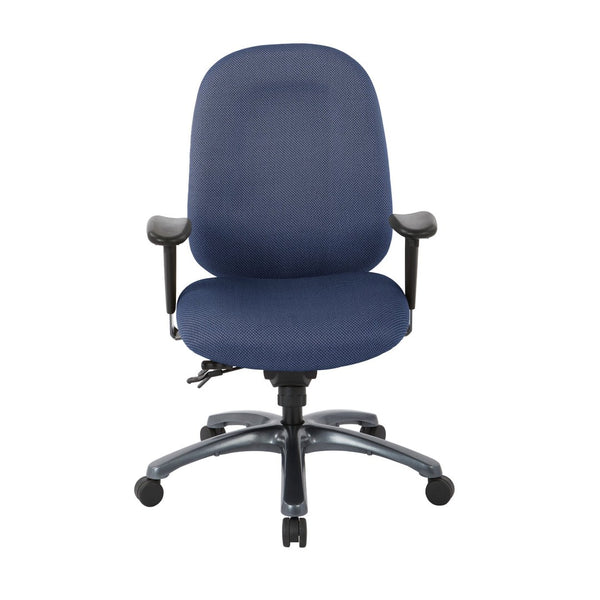 OSP Home Furnishings Multi-function Ergonomic Office Chair with Lumbar Support and Titanium Base High 8511-296