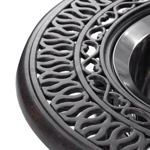 English Elm 21" Rustproof Ice Bucket Side Table with Hand-Brushed Cast Aluminum Frame, 304 Stainless Insert, Outdoor Ready W1886S00001