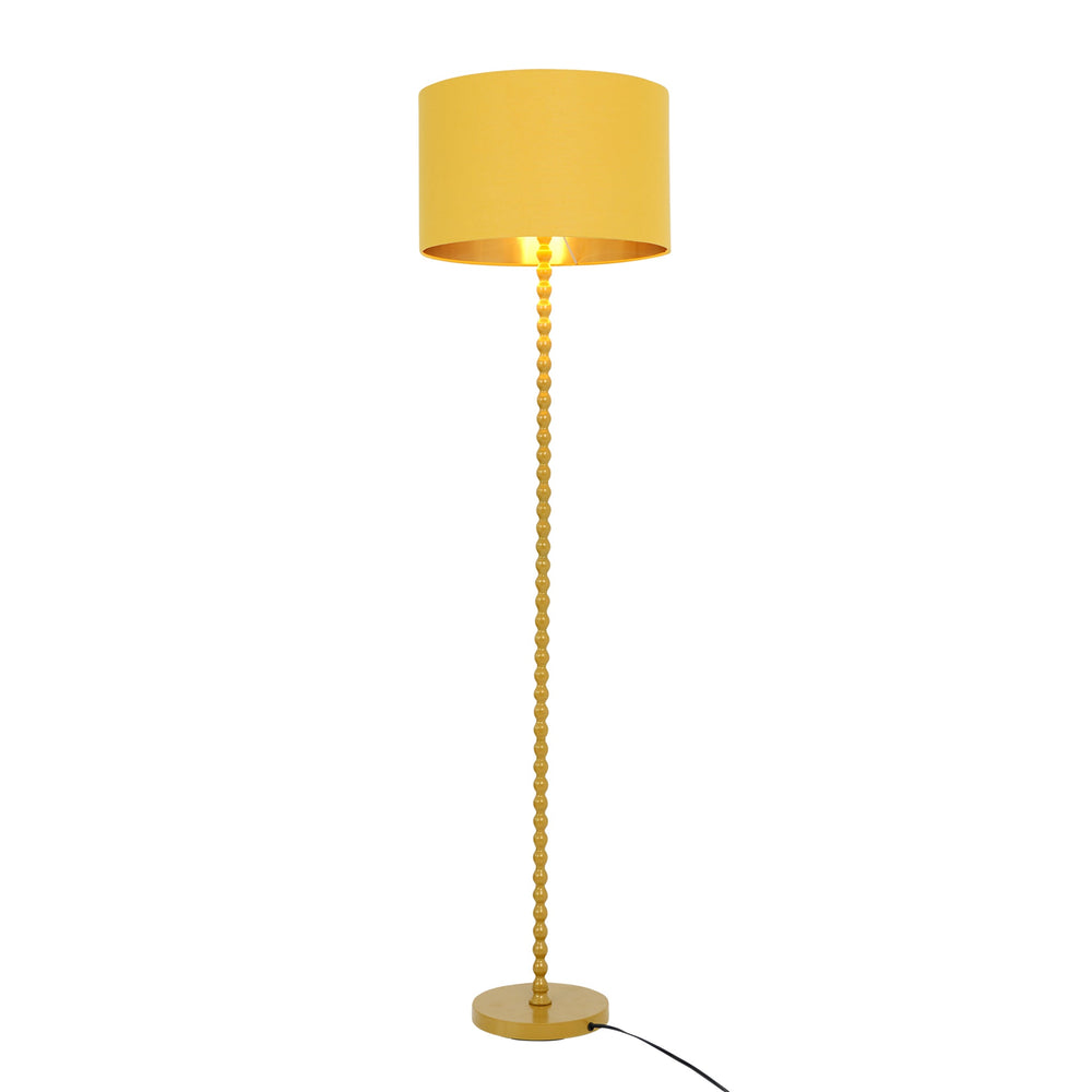 English Elm Ashcroft Furniture - Modern Orbit Floor Lamp - Stylish Ochre & Gold Corner Lighting For Living Rooms, Bedrooms, Offices B183P315104