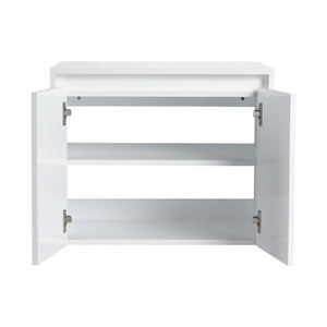 English Elm 24" Bathroom Wall Cabinet - Modern Float Mount Design With Soft-Close Doors For Style & Storage W999P312100