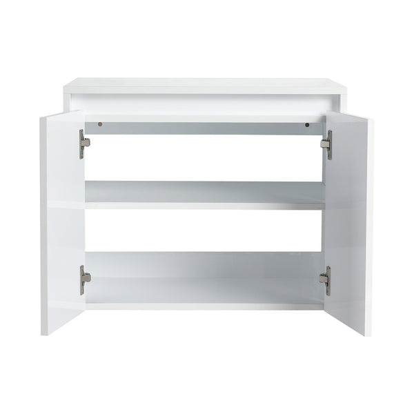 English Elm 48" Bathroom Vanity With Resin Sink, Soft-Close Doors & Wall Cabinet - Modern Floating Design! W999S00421