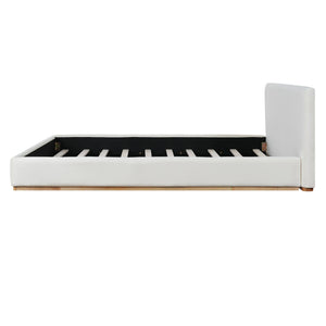 English Elm Christopher Knight Home® - Elegant Upholstered Queen Bed With Solid Wood Frame - Timeless Design For Ultimate Comfort & Style N769P293458A