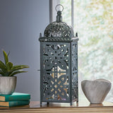 Christopher Knight Home® - Noble House - Jenera Shabby Chic Handcrafted Large Iron Decorative Lantern, Black Patina