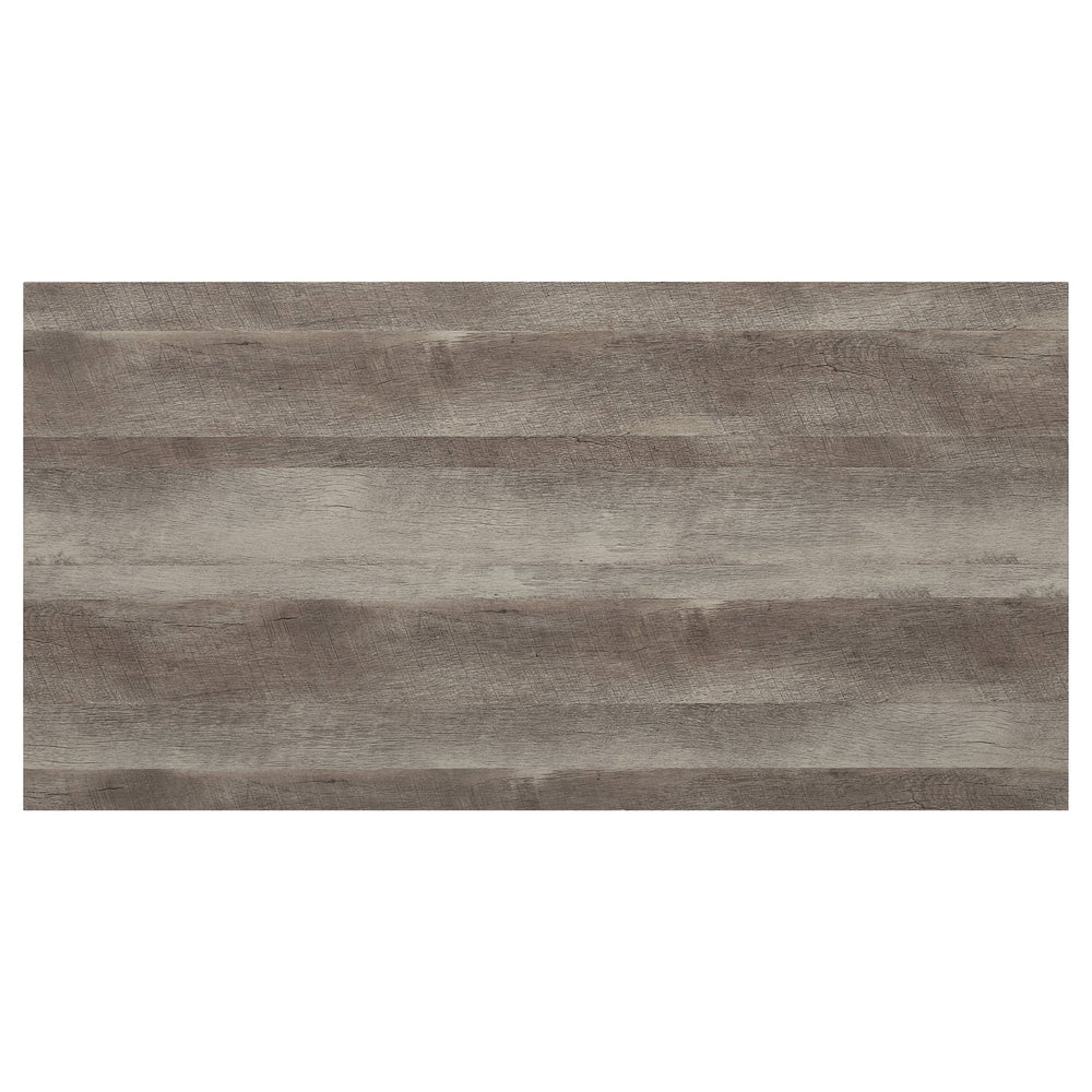 English Elm Zudora Sleek Antique Oak & Black Finish Sofa Table with 50mm Thick Top, Metal Frame, Modern Minimalist Design Black,Oak 52 L x 30 W x 5 H B2726P268332