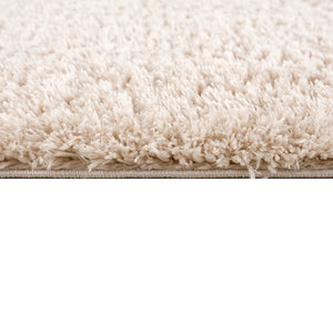 JLA Home Madison Park - Super Super Soft Polyester Shag Area Rug with High-Pile Plush Texture, Durable Non-Slip Backing for Living Rooms and Bedrooms Cream MP35-7571