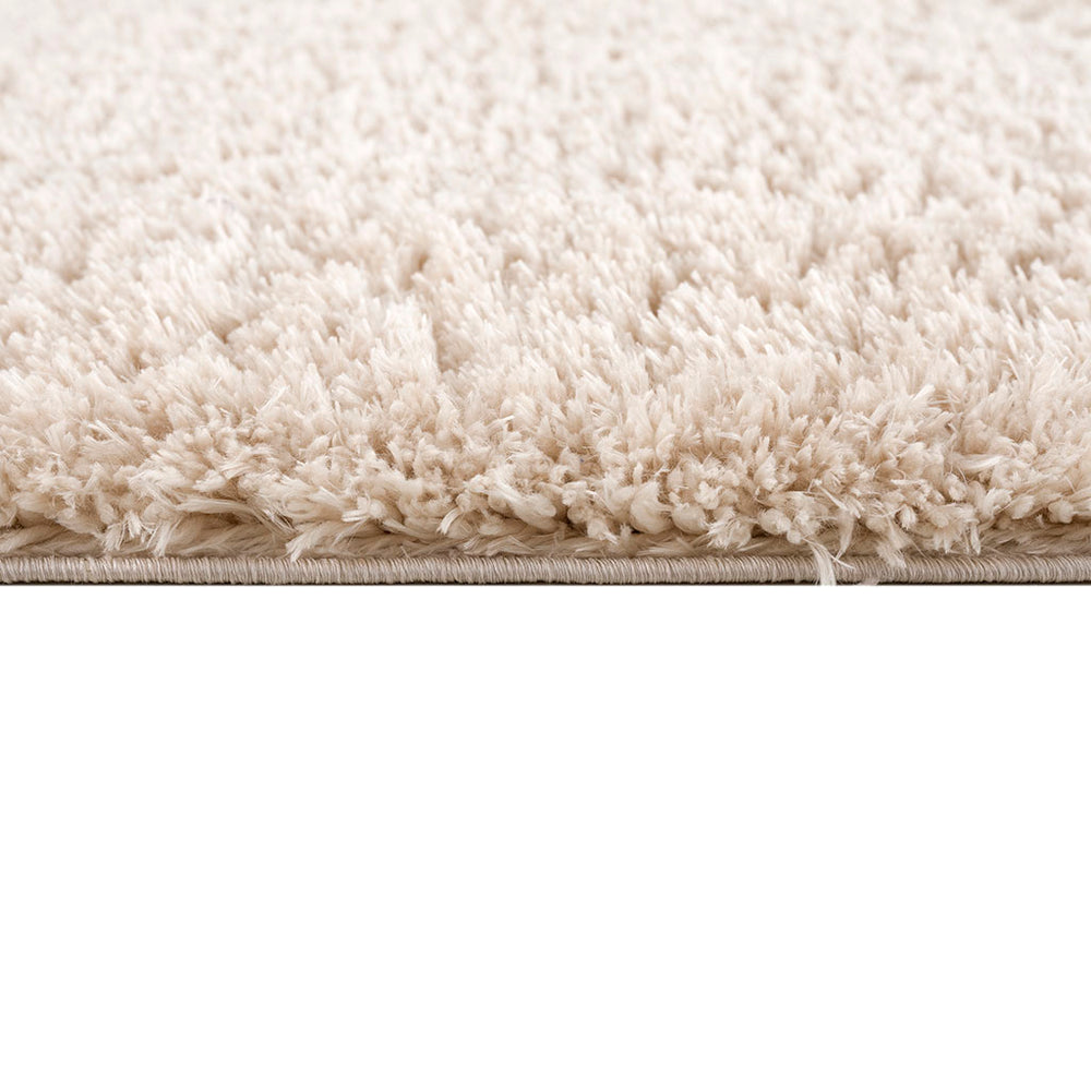 JLA Home Madison Park - Super Polyester Shag Area Rug with Luxurious High-Pile Comfort, Durable Polyester, Non-Slip Backing Cream MP35-7570