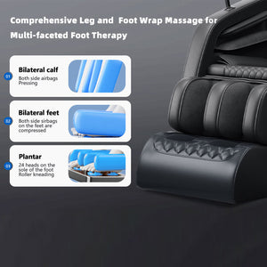 English Elm Massage Chair Zero Gravity Full-Body Recliner with 20 Airbags, Hip Heat, Foot & Air Massage System W3327S00004