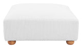 Tayte Ottoman White 110304 Zuo Modern