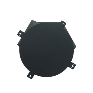 English Elm 53" Round Marble Dining Table With Iron Base, Seats 6 With Lazy Susan, Elegant White Finish W1535S00399