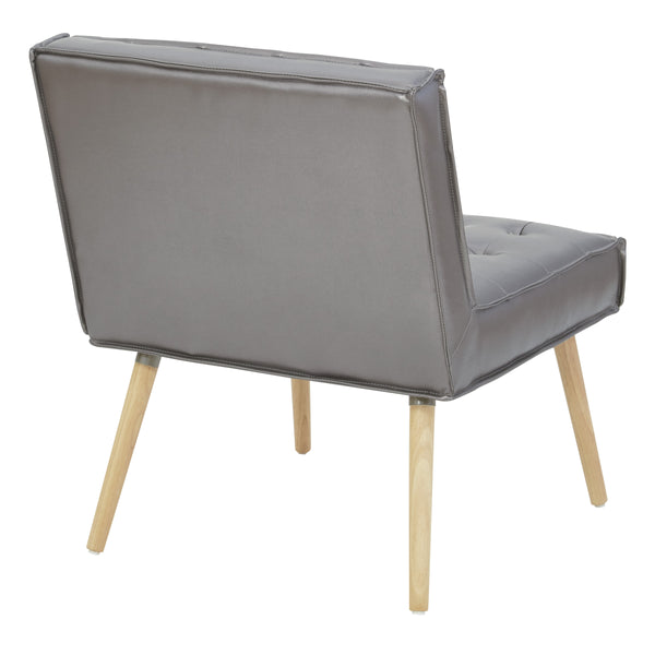 OSP Home Furnishings Amity Tufted Accent Chair Sizzle Pewter