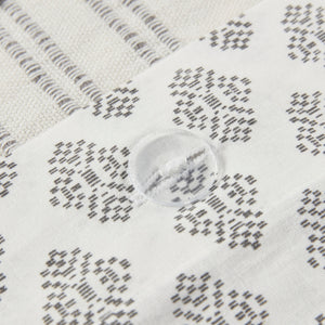 English Elm Full/Queen Kara Cotton Jacquard Duvet Cover Set – OEKO-TEX, button closure, ties, global striped & diamond design Ivory 11.81 L x 9.84 W x 5.51 H B03596505