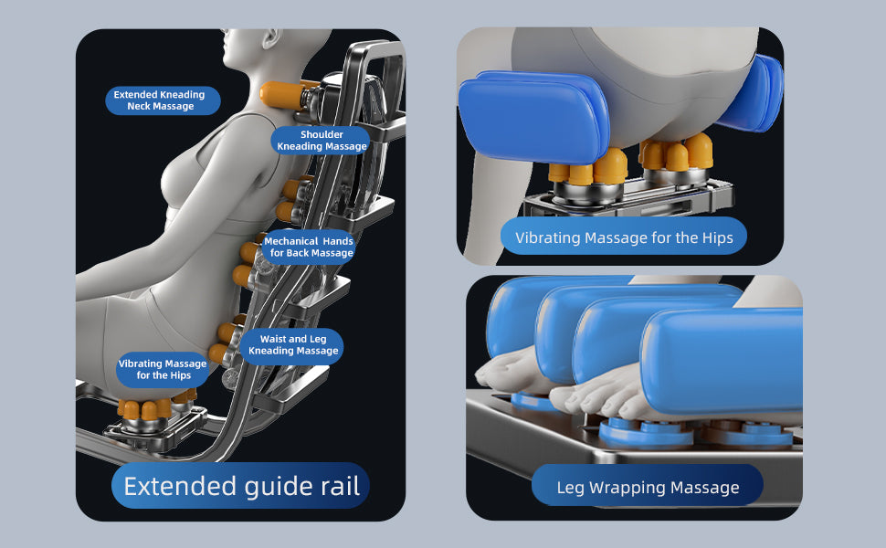 English Elm The Zero Gravity Massage Chair with Hip Heating, 20 Airbags, Foot Massage, 5 Modes & LCD Remote W3327S00002