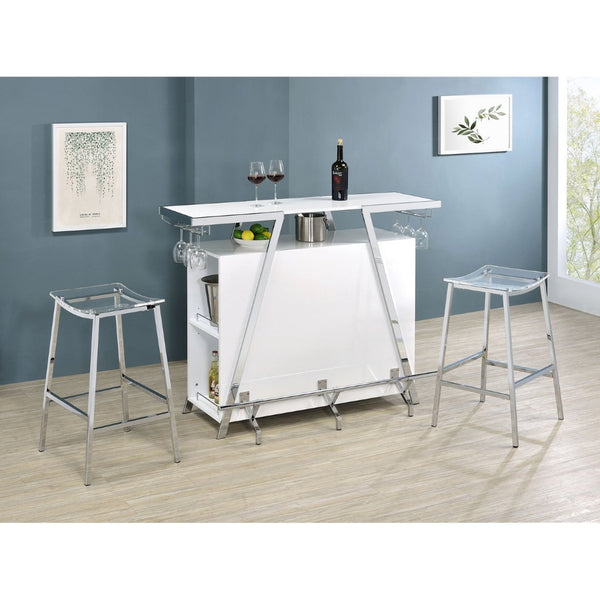 English Elm Marli Leatherette Dining Chairs with Chrome Eiffel Legs Modern Pair for Stylish Rooms B062P447712